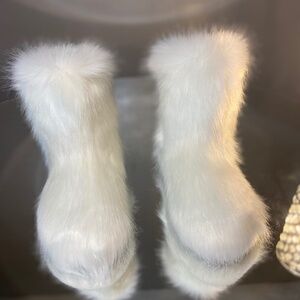 White faux Custom Boots